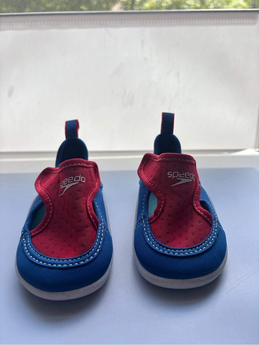 Speedo Kids Blue and Red Slip-On Water Shoes